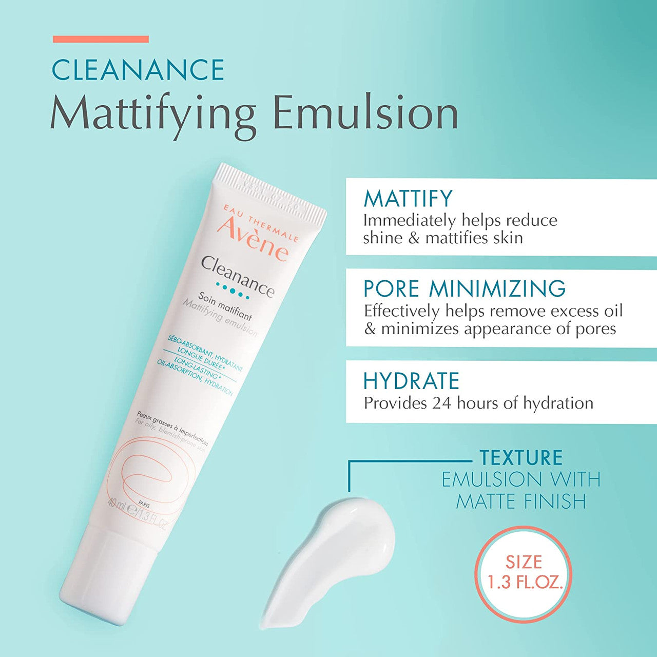Eau Thermale Avene Cleanance Mattifying Emulsion 1.3 fl oz - GOODSZON Discount Store