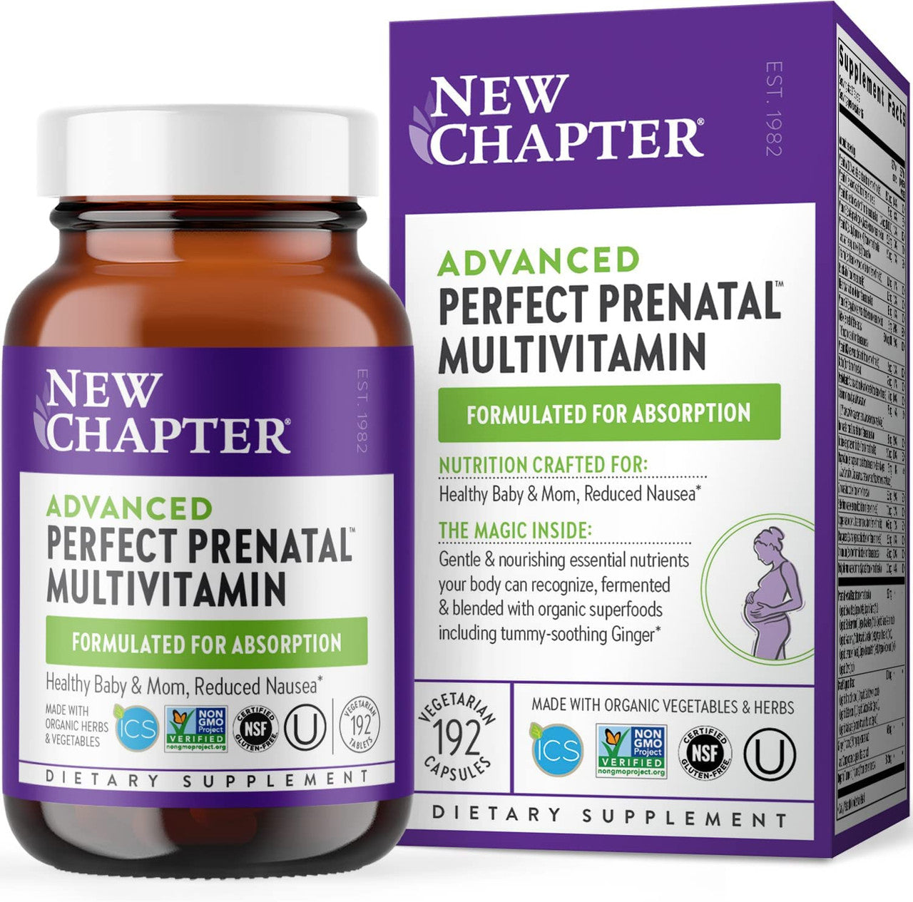 New Chapter Perfect Prenatal Multivitamin Tablets, 192 Ct - GOODSZON Discount Store