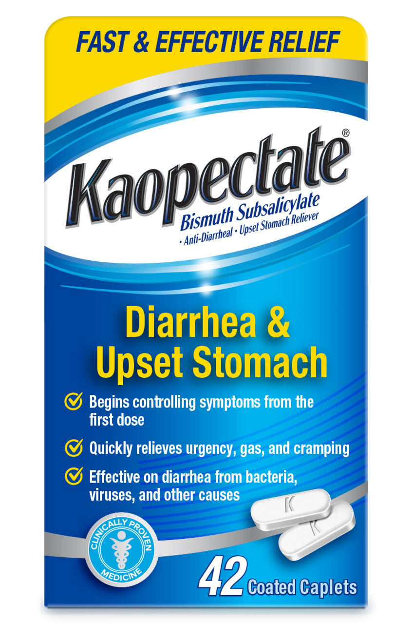 Kaopectate Multi-Symptom Anti-Diarrheal & Upset Stomach Relief Caplets, 42 Ct - GOODSZON Discount Store