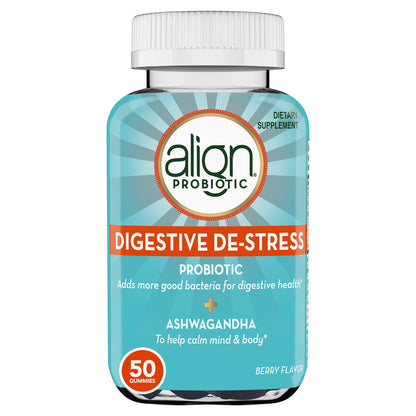 Align Probiotic Gummies, Digestive De-stress and Ashwagandha, Dietary Supplement, 50 Ct - GOODSZON Discount Store