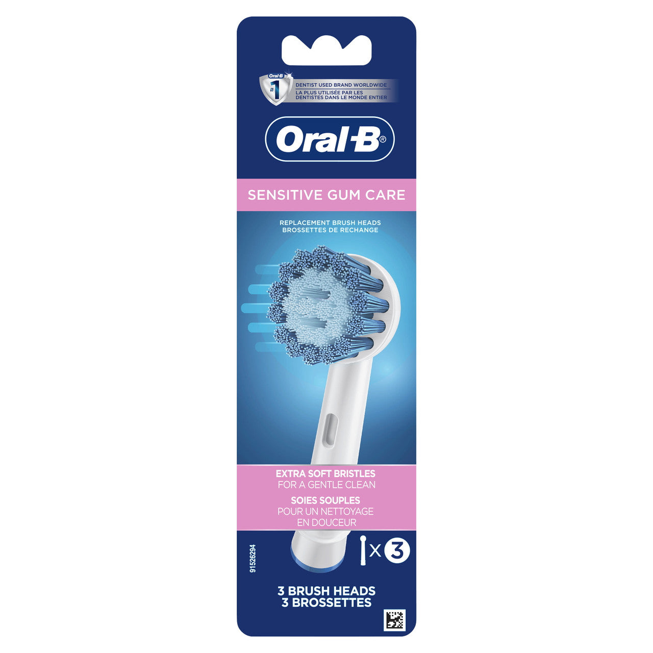 Oral-B Sensitive Gum Care Replacement Electric Toothbrush Head, 3 Ct - GOODSZON Discount Store