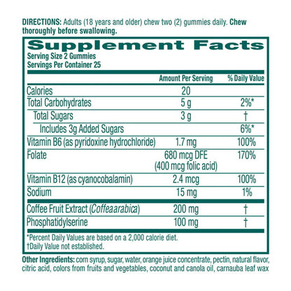 Neuriva Plus Brain Health Support Strawberry Gummies (50 count), Brain Support With Phosphatidylserine, Vitamin B6 & Decaffeinated, Clinically Tested Coffee Cherry - GOODSZON Discount Store