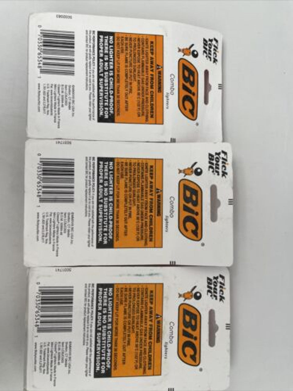 Bic Lighters Assorted Colors, 3 Packs Each Containing 5 (3 Regular 2 Minis) - GOODSZON Discount Store