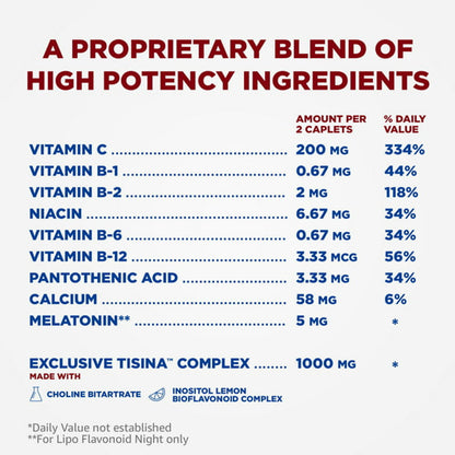 Lipo-Flavonoid Plus, Day/Night Kit Tinnitus Relief, OTC Ear Health Vitamins, 90 Caplets - GOODSZON Discount Store