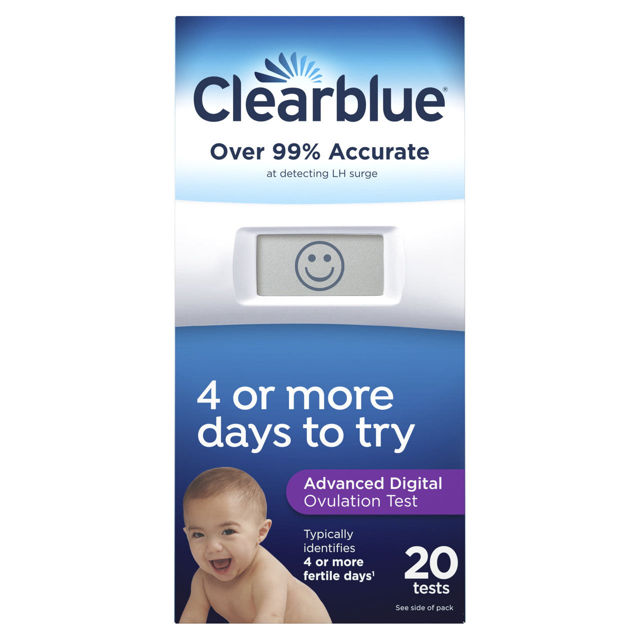 Clearblue Advanced Digital Ovulation Test, Predictor Kit, 20 Tests - GOODSZON Discount Store