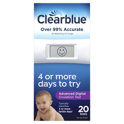 Clearblue Advanced Digital Ovulation Test, Predictor Kit, 20 Tests - GOODSZON Discount Store