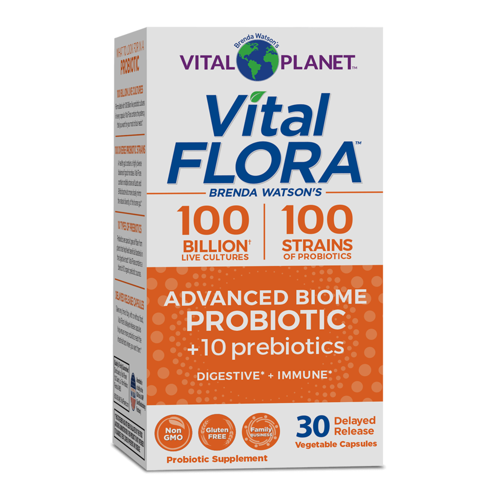 Advanced Biome Probiotic + 10 Probiotics Vital Flora 30 VCaps - GOODSZON Discount Store