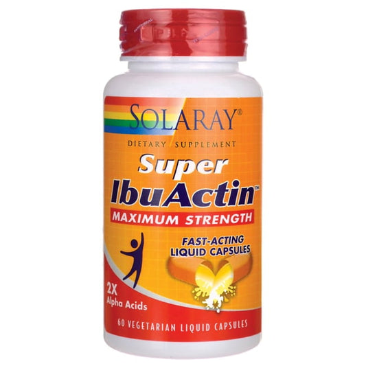 Solaray Super Ibuactin Maximum Strength 60 Liq Vegcap - GOODSZON Discount Store