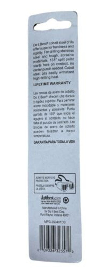 Do it Best 21/64 In. Cobalt Drill Bit 367176 Pack of 3 - GOODSZON Discount Store