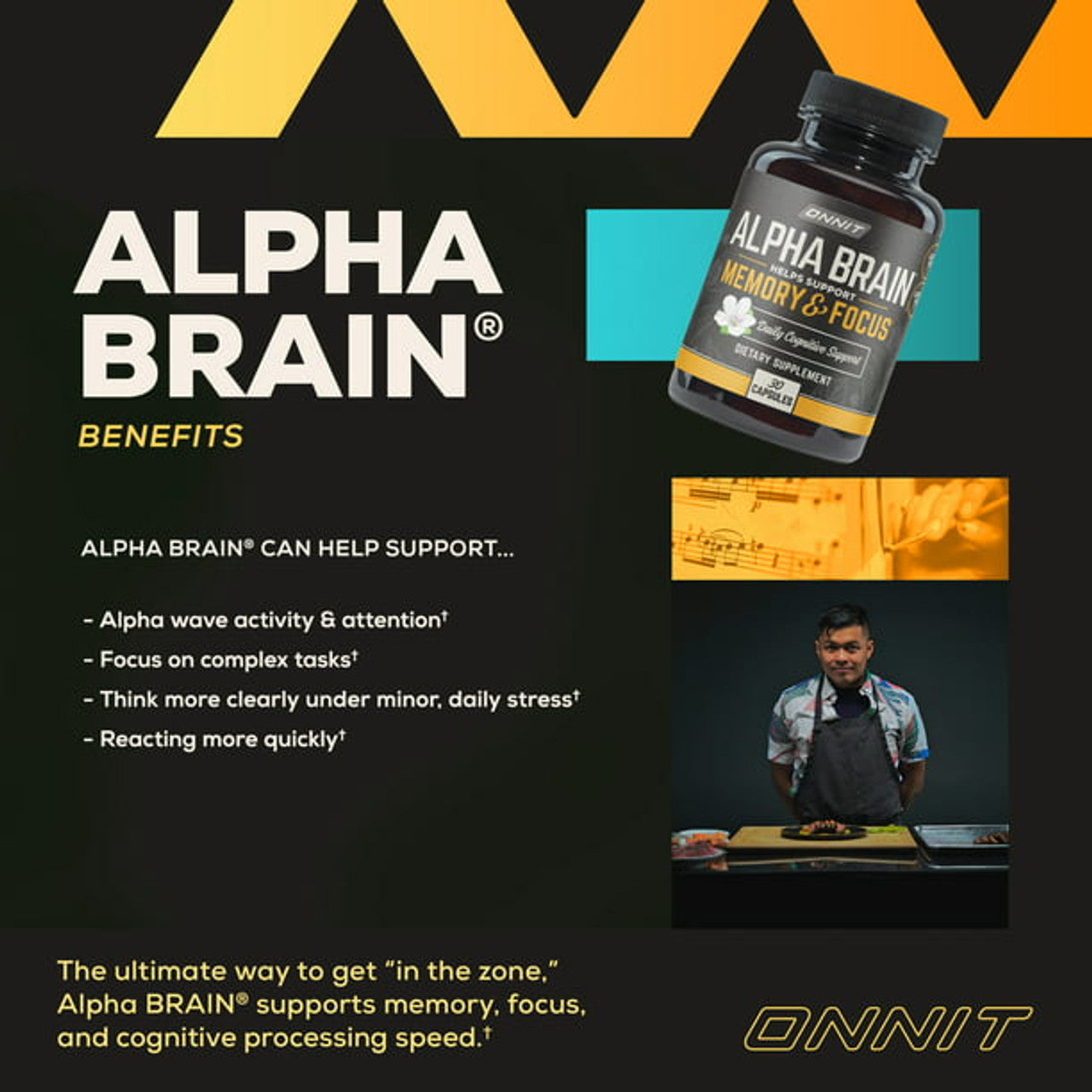 Alpha Brain, Memory & Focus, 30 Capsules, Onnit - GOODSZON Discount Store