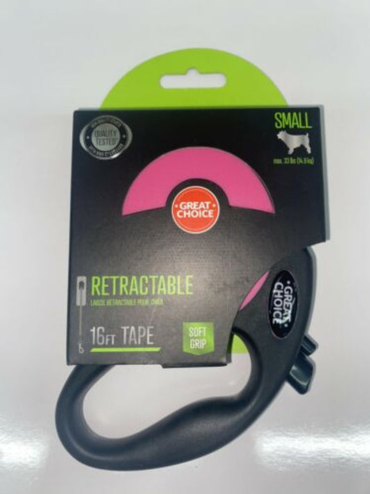 Great Choice Retractable 16ft Tape Soft Grip Pink SMALL - GOODSZON Discount Store