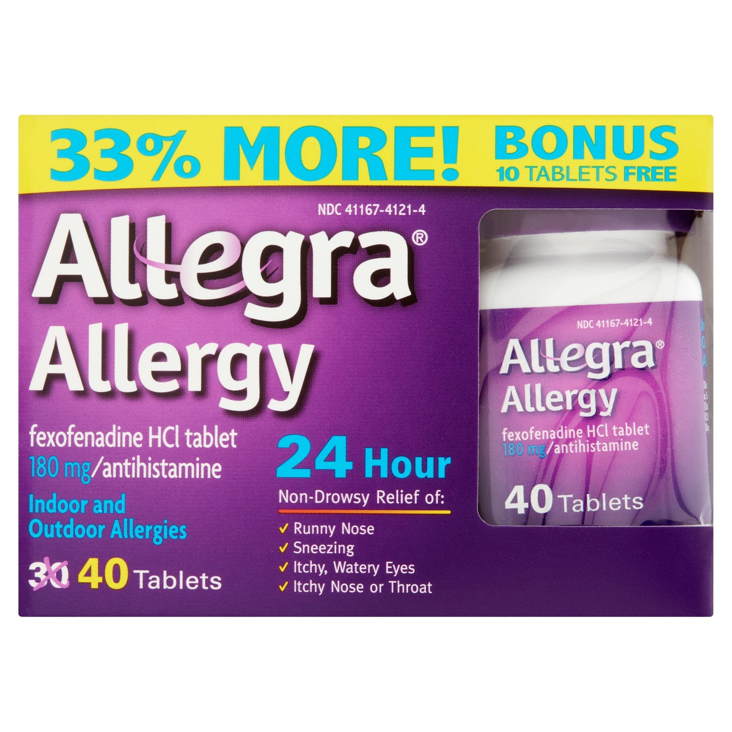 Allegra 24 Hour Allergy Tablets, 40 Ct - GOODSZON Discount Store