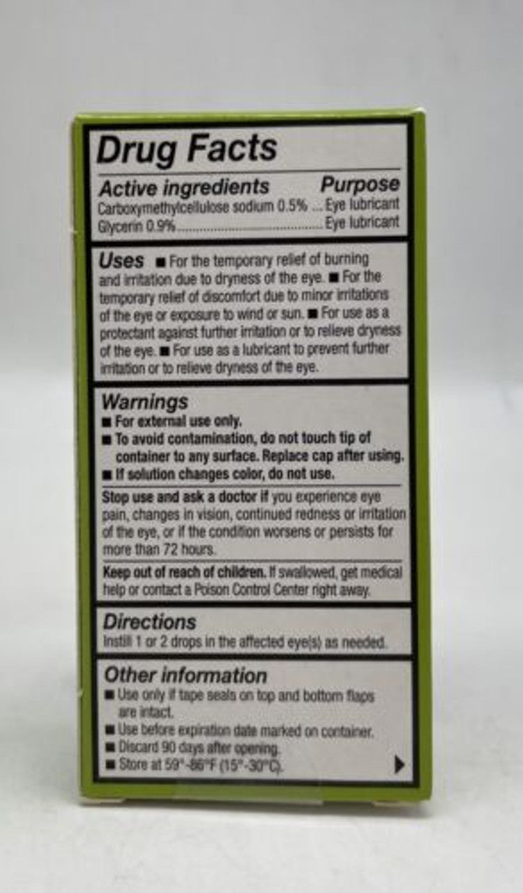 Refresh Relieva Lubricant Eye Drops, 0.33 Fl Oz (10ml) Sterile Pack2 - GOODSZON Discount Store