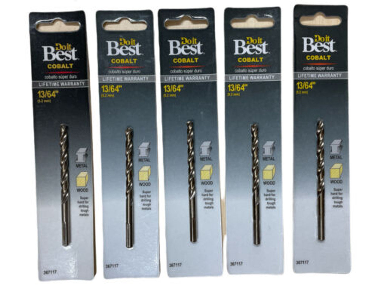 Do it Best 13/64 In. Cobalt Drill Bit 367117 Pack of 5 - GOODSZON Discount Store