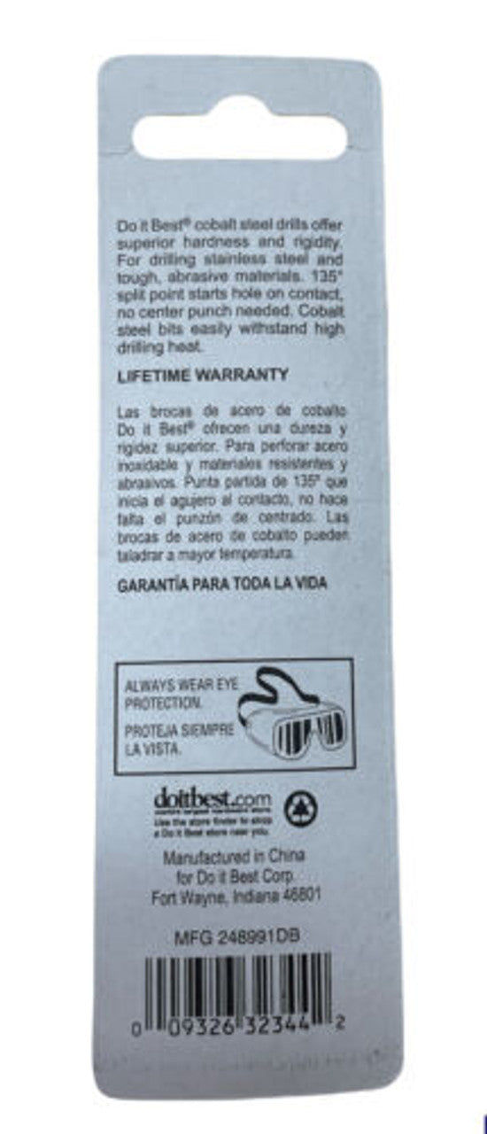 Do it Best 1/8 In. Cobalt Drill Bit 307904 Pack of 4 - GOODSZON Discount Store