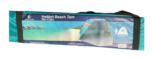 Alpha Camp Beach Tent Easy Instant Three Mesh Windows 86" x 49" 45" Height - GOODSZON Discount Store