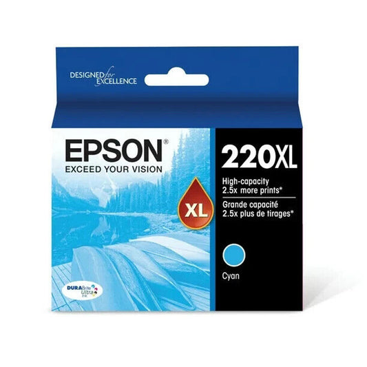Epson T220 DURABrite Ultra Ink High Capacity Cyan Cartridge - GOODSZON Discount Store