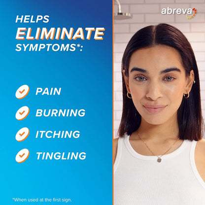 Abreva Docosanol 10% Cream Tube, FDA Approved Treatment for Cold Sore/Fever Blister, 2 grams On the Go Pack - GOODSZON Discount Store