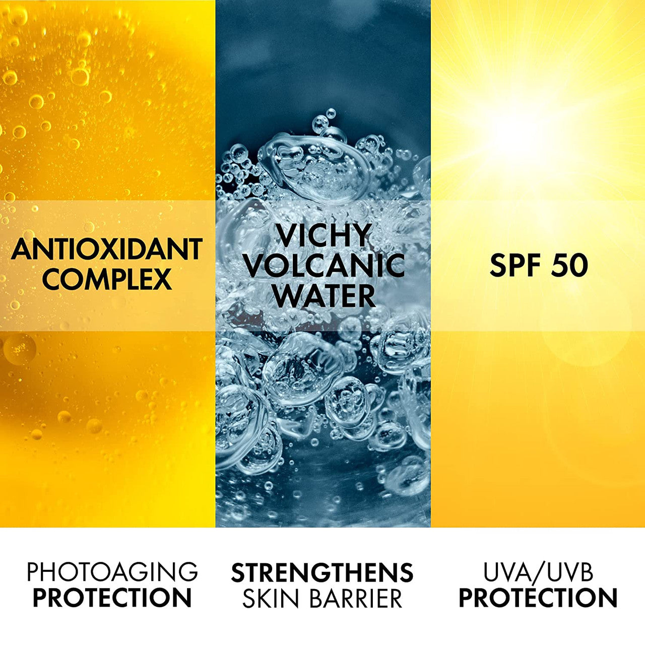 Vichy Capital Soleil Face Sunscreen Lotion, Daily Anti Aging Sunblock with Broad Spectrum SPF 50, Dermatologist Recommended, 1.69 Fl. Oz. - GOODSZON Discount Store