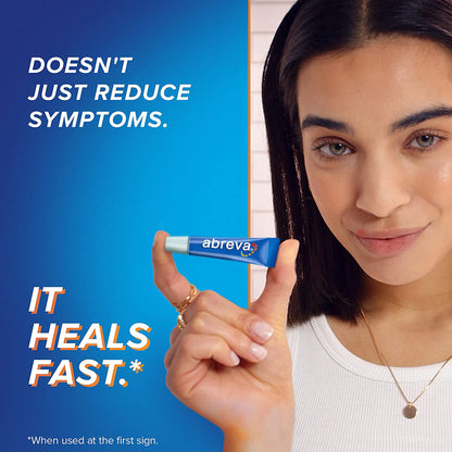 Abreva Docosanol 10% Cream Tube, FDA Approved Treatment for Cold Sore/Fever Blister, 2 grams On the Go Pack - GOODSZON Discount Store