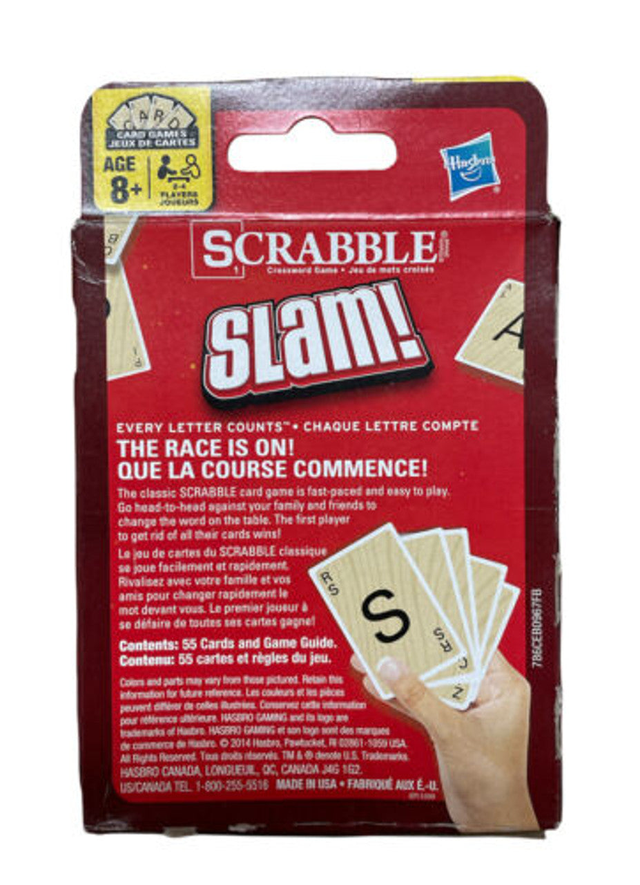 Hasbro Gaming SCRABBLE Slam Card Game English for Kid-Teen-Adult Pack of 3 - GOODSZON Discount Store