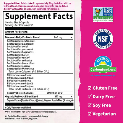 Garden of Life Womens Probiotics Daily Care Capsules 30ct - GOODSZON Discount Store