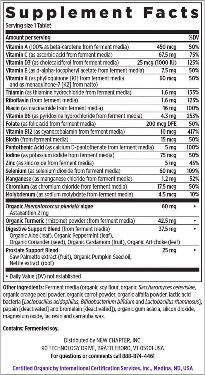 Every Man's 55+ One Daily Multivitamin By New Chapter - 48 Capsules - GOODSZON Discount Store