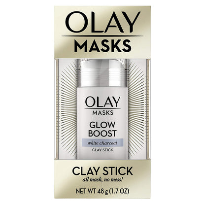 Olay Face Mask Stick, Glow Boost with White Charcoal Clay, 1.7 oz - GOODSZON Discount Store