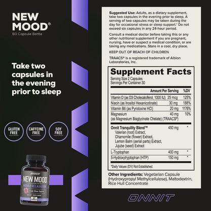 Onnit Labs New Mood 60ct - GOODSZON Discount Store