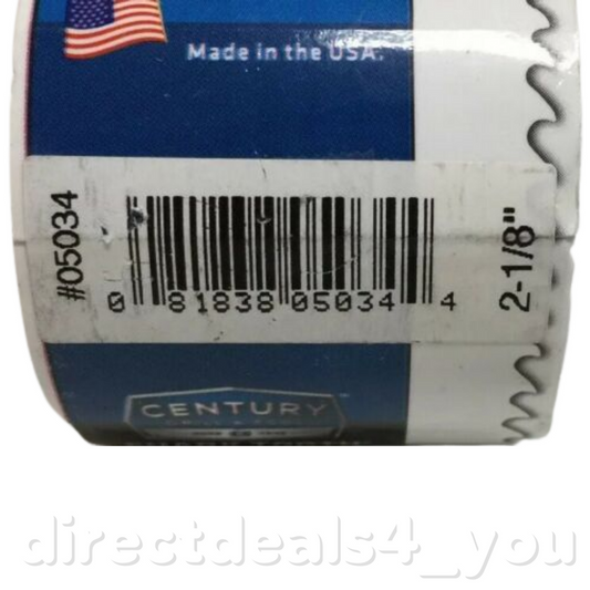 CENTURY DRILL & TOOL 05034 2-1/8" Bi-Metal Shark Tooth Hole Saw - GOODSZON Discount Store