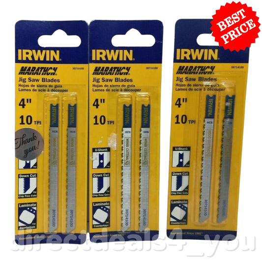 IRWIN Marathon T-Shank/U-Shank 3 in 20 TPI Jig Saw Blades Pack of 5 - GOODSZON Discount Store