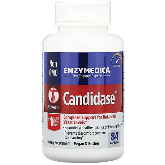 Enzymedica, Candidase, 84 Capsules, Enzyme Supplement to Support Balanced Yeast Levels and Digestive Health, Vegan, 42 Servings (FFP) - GOODSZON Discount Store