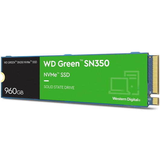 Western Digital Green SN350 WDS960G2G0C 960 GB Solid State Drive, M.2 2280 Internal, PCI Express NVMe (PCI Express NVMe 3.0 x4) - GOODSZON Discount Store