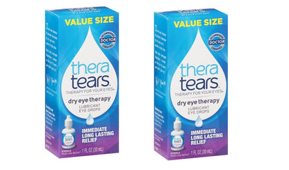 Thera Tears Dry Eye Therapy Lubricant Eye Drops 30 mL Each Pack 2 - GOODSZON Discount Store