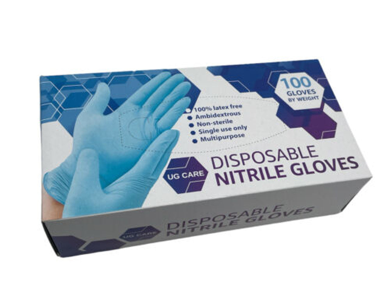 UG Care Disposable Nitrile Gloves Medium 500 pc - GOODSZON Discount Store