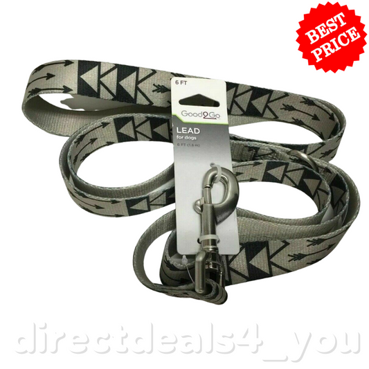 Good2Go Dog Leash Arrow Print, 6 ft. Grey - GOODSZON Discount Store