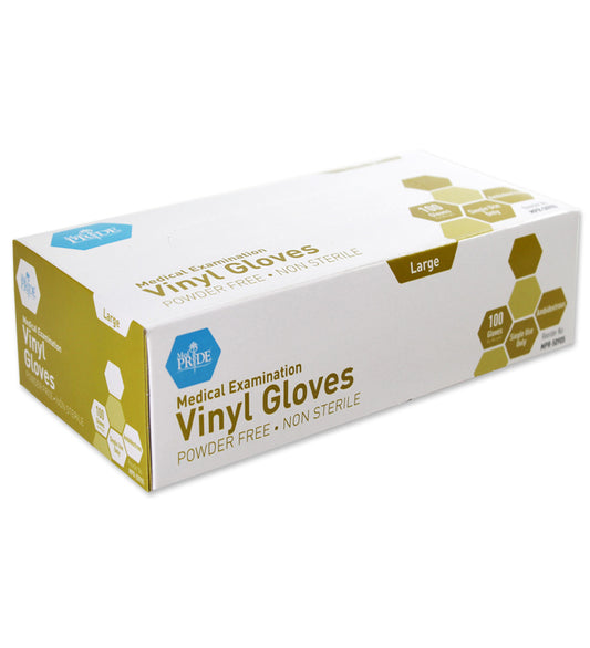 Vinyl Exam Gloves - Lg - N/S - Powder Free - 10/100/cs. - GOODSZON Discount Store