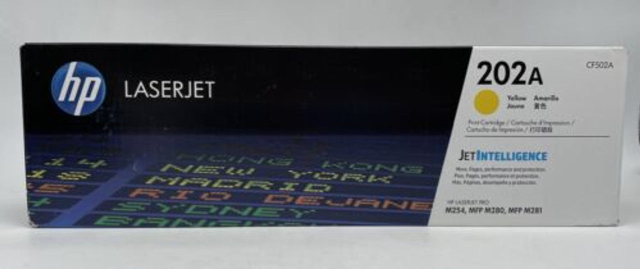 HP 202A Yellow LaserJet Toner Cartridge, ~1,300 pages, CF502A - GOODSZON Discount Store