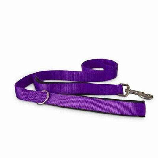 Good2Go Shock Absorbing Dog Leash Nylon Traffic Padded Handle Purple 6 ft - GOODSZON Discount Store