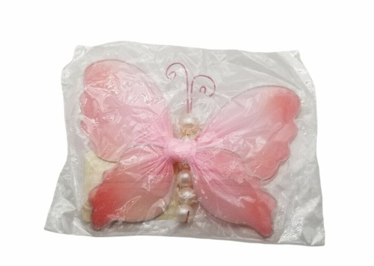 The Butterfly Grove Isabella Butterfly Decoration Small 5"x4" Pink 3 pc - GOODSZON Discount Store