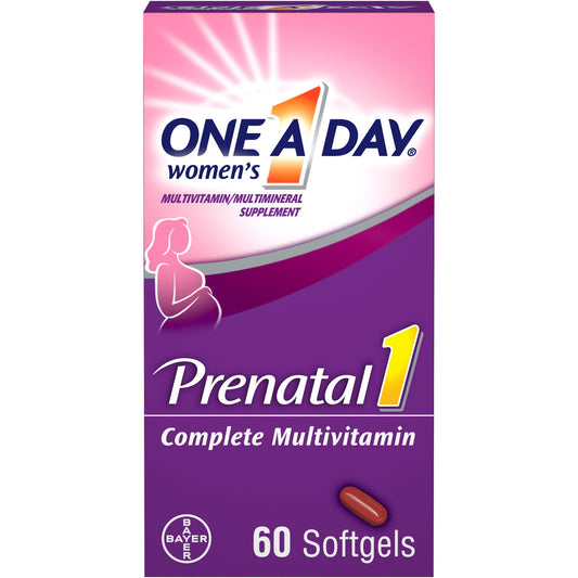 One A Day Women's Prenatal Multivitamin with Folic Acid, DHA and Iron, 60 Ct - GOODSZON Discount Store