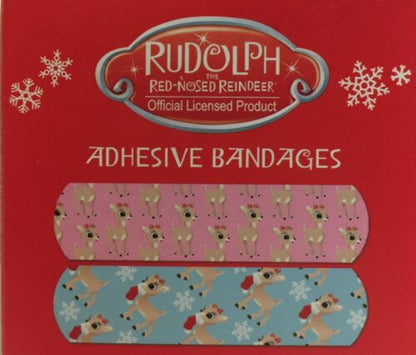 Rudolph The Red-Nosed Reindeer 10 Sterile Adhesive Bandages Pack of 6 - GOODSZON Discount Store