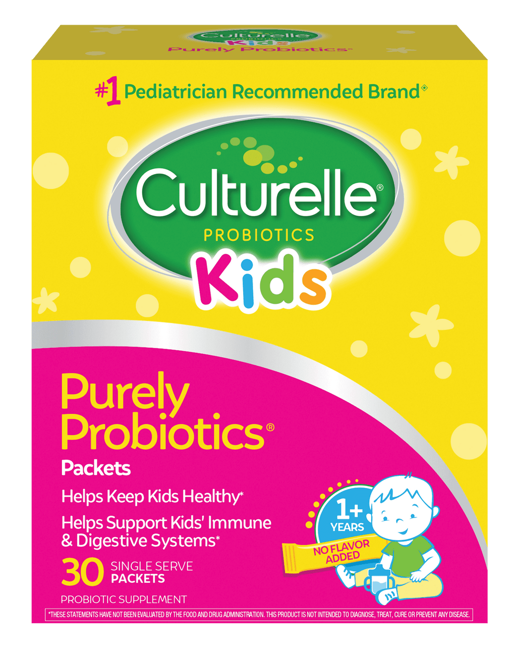 Culturelle Kids Daily Probiotic Supplement for Kids 3+, Supports a Healthy Immune & Digestive System*, 30 Single Packets - GOODSZON Discount Store