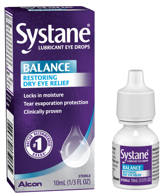 Systane Balance Lubricating Eye Drops for Dry Eyes Symptoms, 10ml - GOODSZON Discount Store