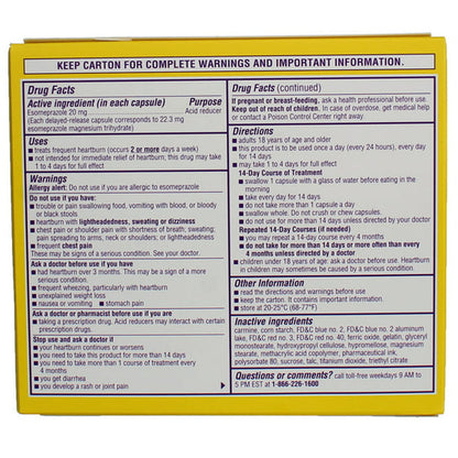 Nexium 24 Hours ClearMinis Capsules For Heart Burn Relief, 42 Ea - GOODSZON Discount Store