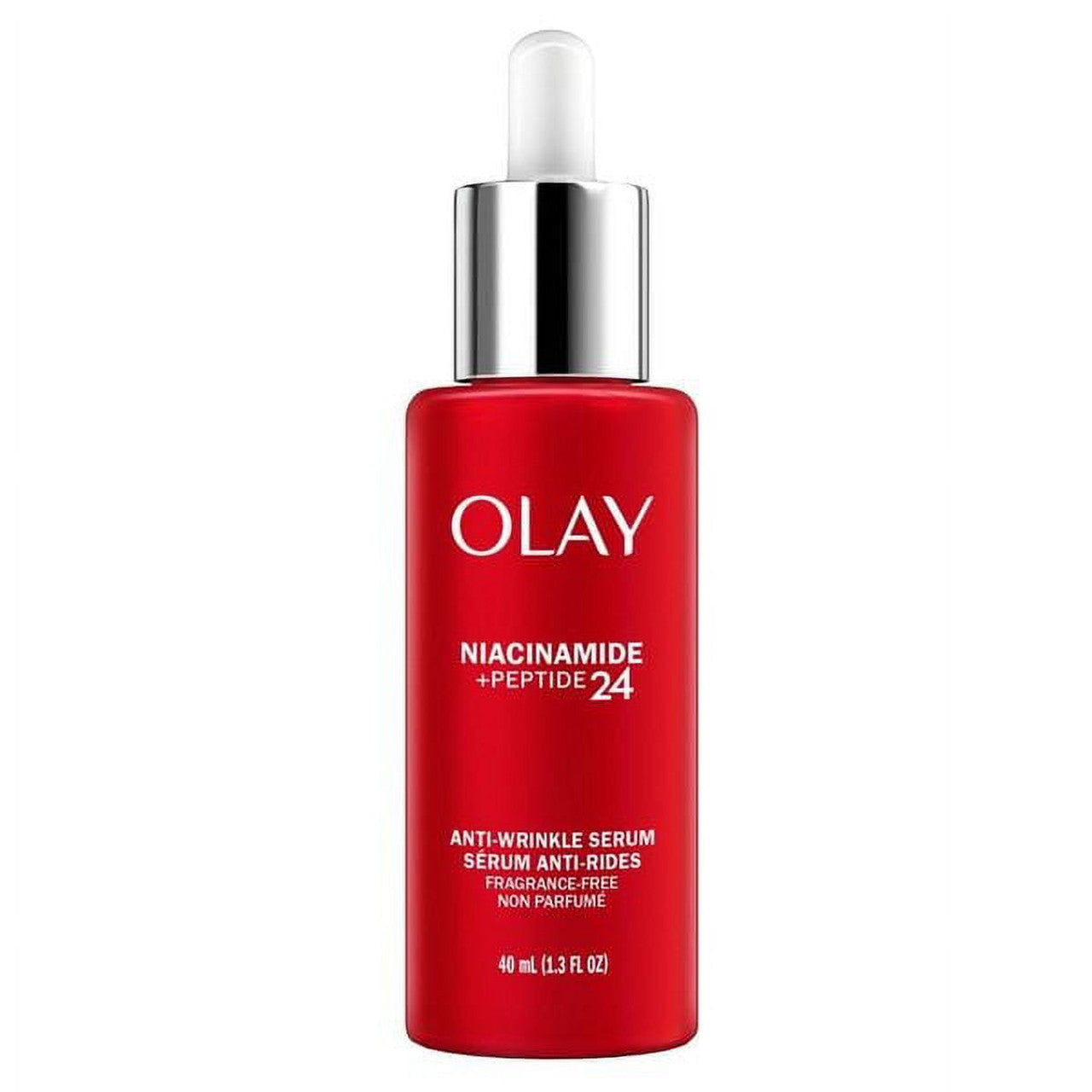 Olay Niacinamide + Peptide 24 Anti-Wrinkle Serum, Fragrance-Free, 1.3oz FL - GOODSZON Discount Store