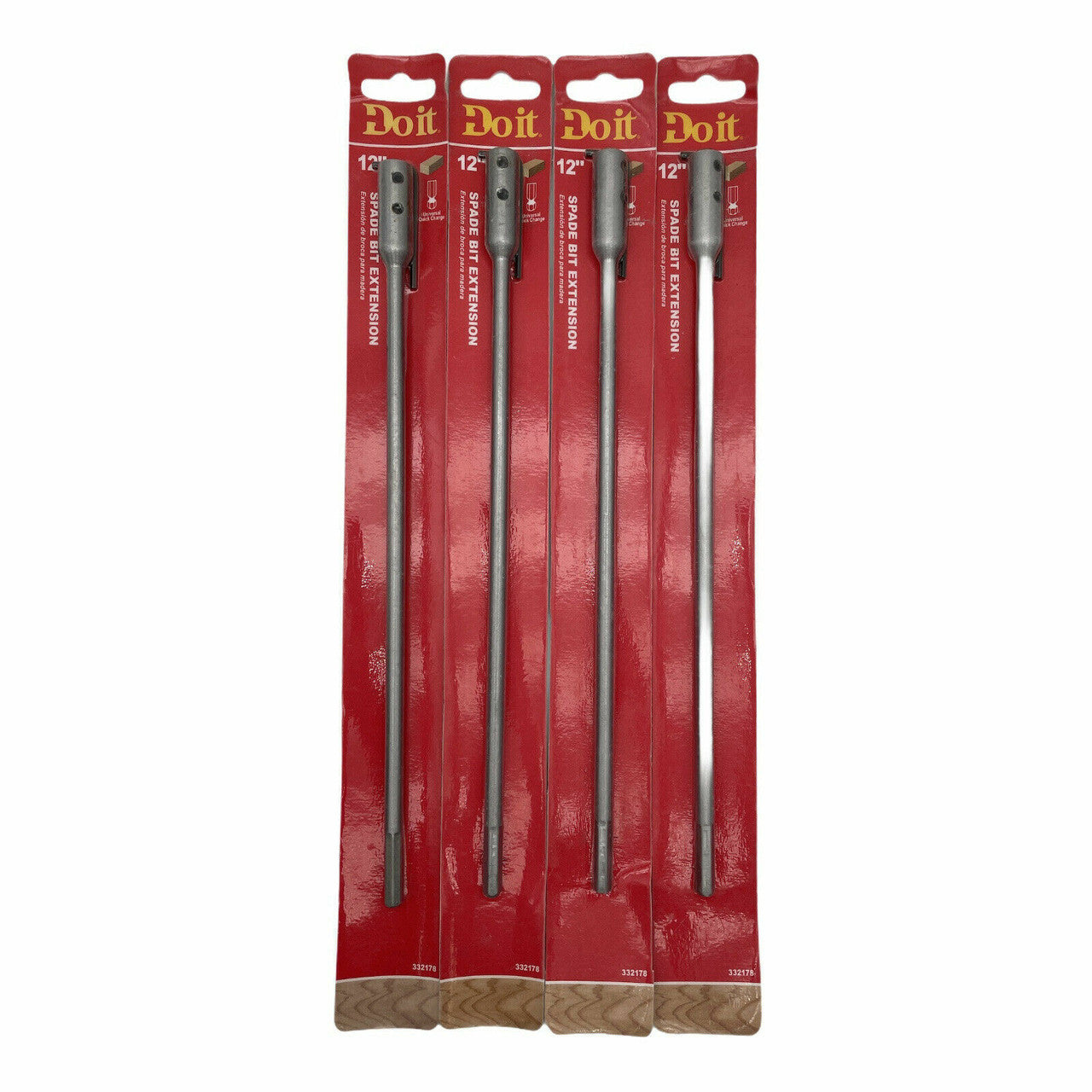 Do it 12" Spade Drill Bit Extension 332178 (Pack of 4) (Kit) - GOODSZON Discount Store
