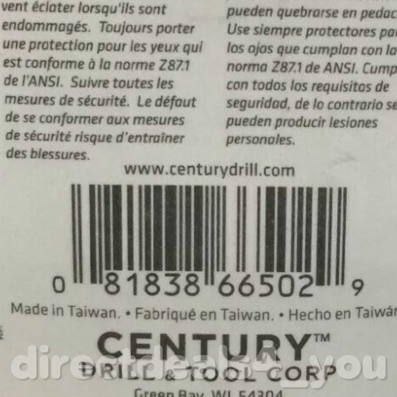 Century Drill & Tool 66502 Impact Pro 2-3/8 High Impact Bit Holder - GOODSZON Discount Store