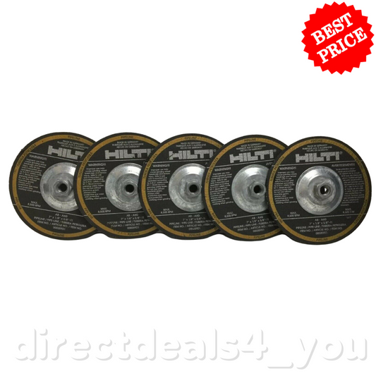 HILTI Grinding Wheels Abrasive AB-A6G (7" X 1/8" X 5/8" - 11 ) Pack of 5 - GOODSZON Discount Store