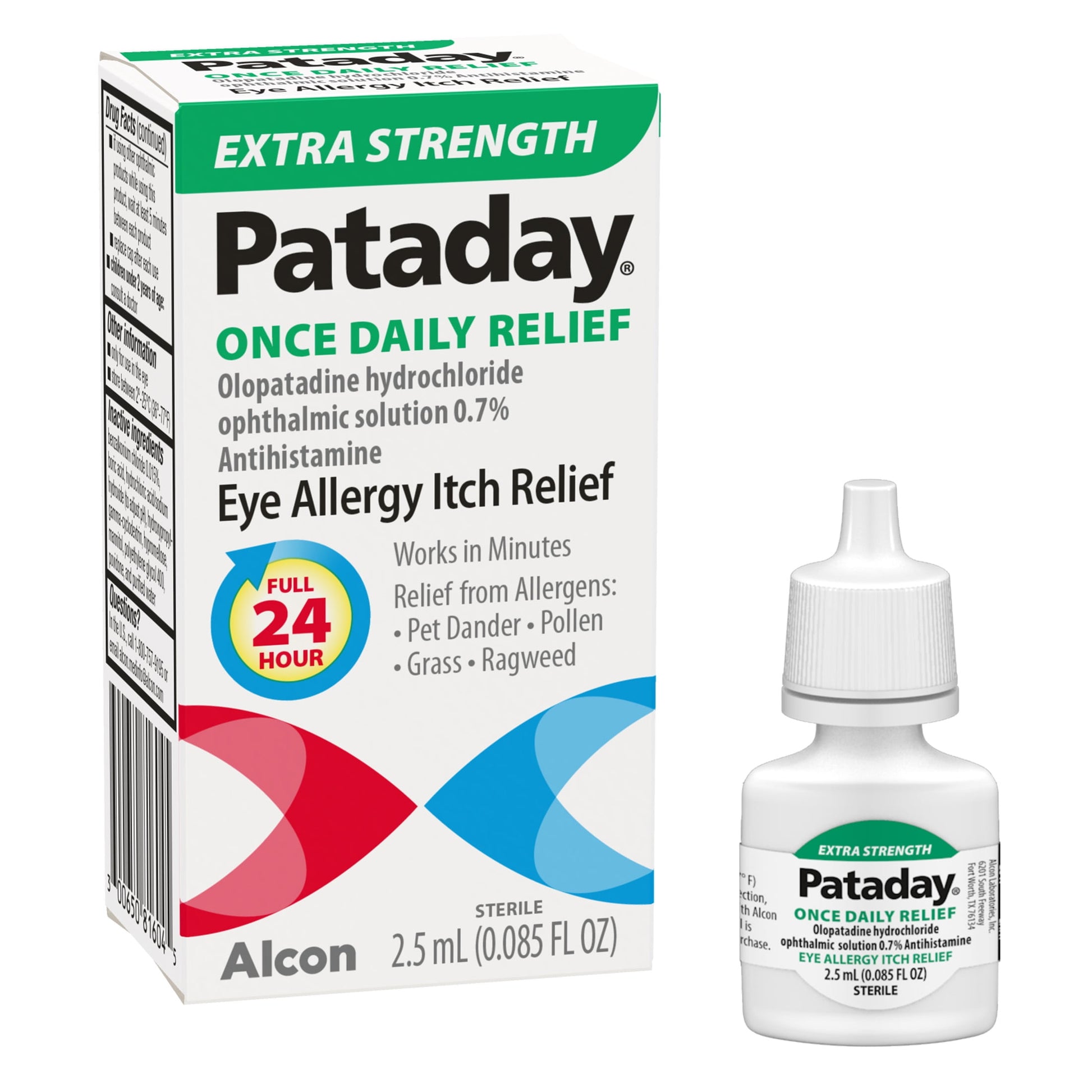 Pataday Once Daily Extra Strength Eye Care Allergy Relief Eye Drops, 2.5 ml - GOODSZON Discount Store